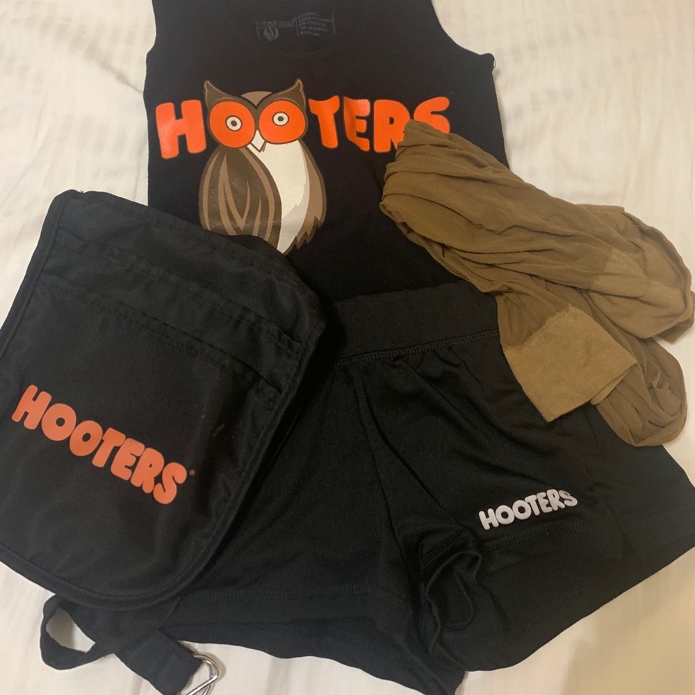 Authentic Complete Black Hooters Uniform